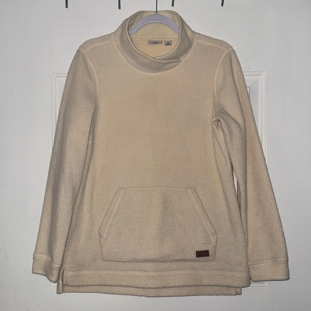 LLBean sherpa fleece pullover
